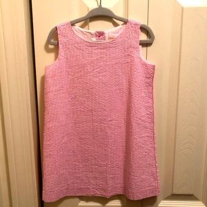 Seersucker Girls Shift Dress